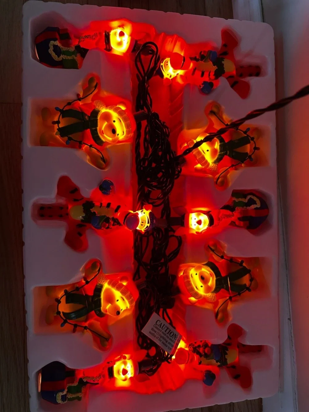 Disney Winnie the Pooh Holiday Character String Lights - Yellow, Orange, Pink